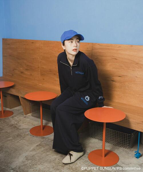 SENSE OF PLACE by URBAN RESEARCH（センスオブプレイスバイアーバンリサーチ）の「『ユニセックス』『別注』SUNSUN×SENSE OF PLACE　ハーフジップスウェット（スウェット・レディース・ネイビー/ライトグレー・LARGE/MEDIUM）」の14枚目の写真