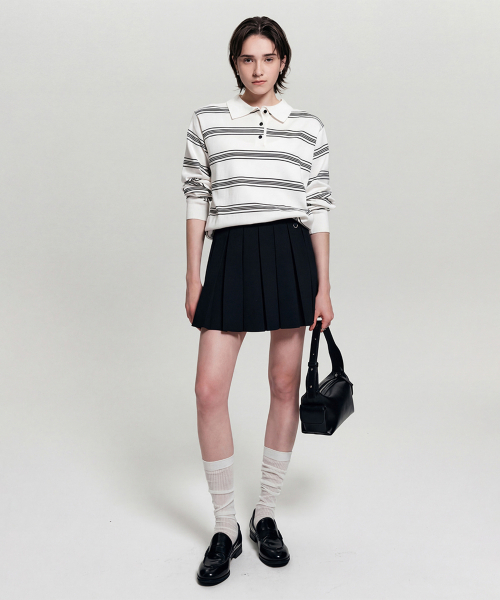 Nanaストライプカラー нит белая — воротник Nana stripe, белый