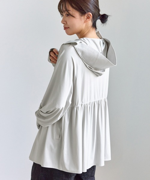 ROPE' PICNIC（ロペピクニック）の「絶対焼けたくないUVパーカー/UVカット・接触冷感（パーカー・レディース・キナリ/ライトグレー/ブルー系その他5・FREE）」の8枚目の写真