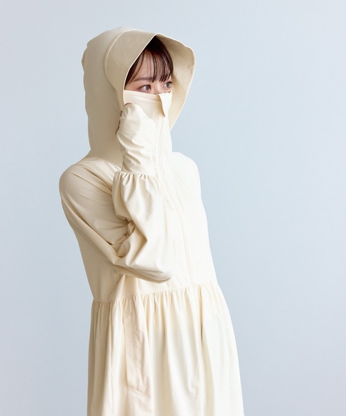 ROPE' PICNIC（ロペピクニック）の「絶対焼けたくないUVパーカー/UVカット・接触冷感（パーカー・レディース・キナリ/ライトグレー/ブルー系その他5・FREE）」の18枚目の写真