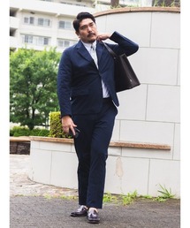 PIMLICO（ピムリコ）の「スーツ セットアップ ジャケット スラックス ストレッチ ウォッシャブル UVカット 遮熱 ストレッチ 吸水速乾 軽量（スーツセット）」