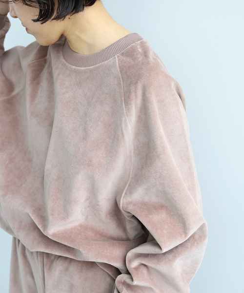 EMILY WEEK(エミリーウィーク)の「【BASERANGE/ベースレンジ】RIM RAGLAN SWEATSHIRT / PURRS-VE-SP26(Tシャツ/カットソー・レディース・ブラウン・SMALL)」の6枚目の写真