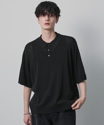 CIYOT（シヨウト）の「【CIYOT-シヨウト-】ドライタッチ ショート ケーブル サマーニットポロシャツ（ポロシャツ）」