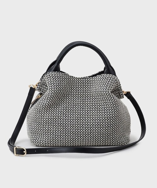 UNTITLED(アンタイトル)の「【新素材追加】ミニメッシュショルダー(ショルダーバッグ・レディース・アイボリー/ブラック系4・99)」の6枚目の写真