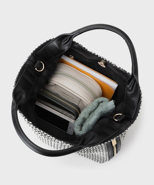 UNTITLED(アンタイトル)の「【新素材追加】ミニメッシュショルダー(ショルダーバッグ・レディース・アイボリー/ブラック系4・99)」の10枚目の写真