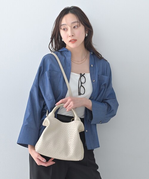 UNTITLED(アンタイトル)の「【新素材追加】ミニメッシュショルダー(ショルダーバッグ・レディース・アイボリー/ブラック系4・99)」の18枚目の写真