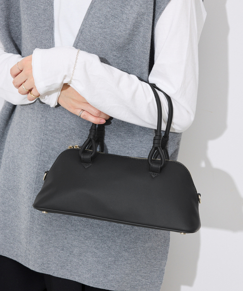 SLOBE IENA（スローブイエナ）の「《追加》Hyman Roth ミニボストン T10843（ボストンバッグ・レディース・ブラック・FREE）」の3枚目の写真