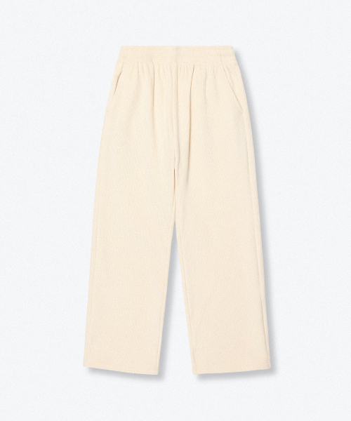 MUSINSA STANDARD KIDS（ムシンサスタンダードキッズ）の「ベルベットコーデュロイラウンジパンツ[クリーム]（スウェットパンツ・レディース・その他・110）」の3枚目の写真