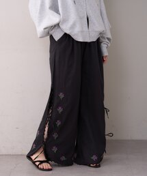WILLOW | 【willow】スカラップサイド刺繍パンツ(その他パンツ)