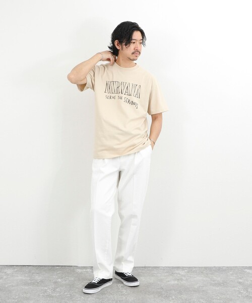 GOOD ROCK SPEED（グッドロックスピード）の「【GOOD ROCK SPEED】NIRVANA ヴィンテージ風 バンドTシャツ 26SS（Tシャツ/カットソー・メンズ・ベージュ/ブラック・S/M/L）」の12枚目の写真