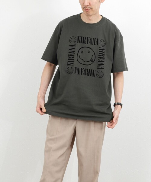 GOOD ROCK SPEED（グッドロックスピード）の「【GOOD ROCK SPEED】NIRVANA ヴィンテージ風 バンドTシャツ 26SS（Tシャツ/カットソー・メンズ・ベージュ/ブラック・S/M/L）」の20枚目の写真