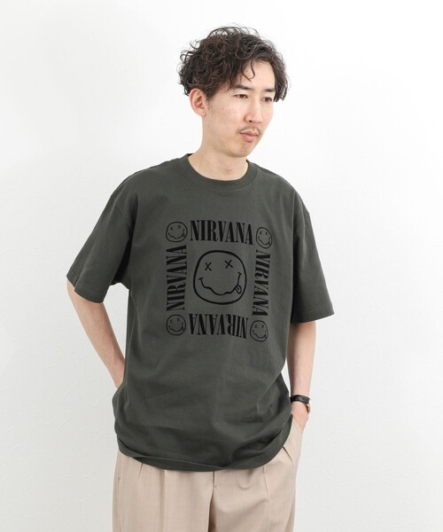 GOOD ROCK SPEED（グッドロックスピード）の「【GOOD ROCK SPEED】NIRVANA ヴィンテージ風 バンドTシャツ 26SS（Tシャツ/カットソー・メンズ・ベージュ/ブラック・S/M/L）」の21枚目の写真