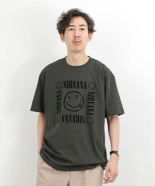 GOOD ROCK SPEED（グッドロックスピード）の「【GOOD ROCK SPEED】NIRVANA ヴィンテージ風 バンドTシャツ 26SS（Tシャツ/カットソー・メンズ・ベージュ/ブラック・S/M/L）」の22枚目の写真