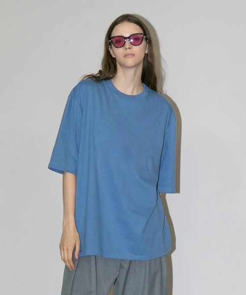 my beautiful landlet(マイビューティフルランドレット)の「【my beautiful landlet】SUPIMA COTTON OVERSIZE T-SHIRT(Tシャツ/カットソー・メンズ・ライトグレー/グレー/ブラック/ライトブルー/ホワイト・0/1)」の5枚目の写真
