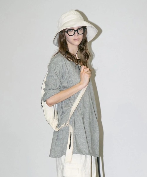 my beautiful landlet(マイビューティフルランドレット)の「【my beautiful landlet】SUPIMA COTTON OVERSIZE T-SHIRT(Tシャツ/カットソー・メンズ・ライトグレー/グレー/ブラック/ライトブルー/ホワイト・0/1)」の9枚目の写真