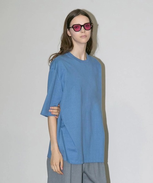 my beautiful landlet(マイビューティフルランドレット)の「【my beautiful landlet】SUPIMA COTTON OVERSIZE T-SHIRT(Tシャツ/カットソー・メンズ・ライトグレー/グレー/ブラック/ライトブルー/ホワイト・0/1)」の11枚目の写真
