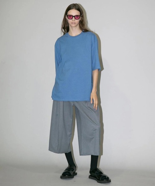 my beautiful landlet(マイビューティフルランドレット)の「【my beautiful landlet】SUPIMA COTTON OVERSIZE T-SHIRT(Tシャツ/カットソー・メンズ・ライトグレー/グレー/ブラック/ライトブルー/ホワイト・0/1)」の12枚目の写真