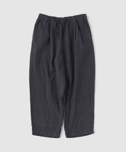 is-ness(イズネス)の「is-ness / イズネス Linen Track Pants(その他パンツ・メンズ・ネイビー・MEDIUM)」の1枚目の写真