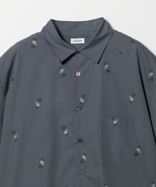Jieda（ジエダ）の「＜JIEDA＞BONE FLOWER ショートスリーブ シャツ（シャツ/ブラウス・メンズ・ライトブルー/ダークグレー・1/2）」の12枚目の写真