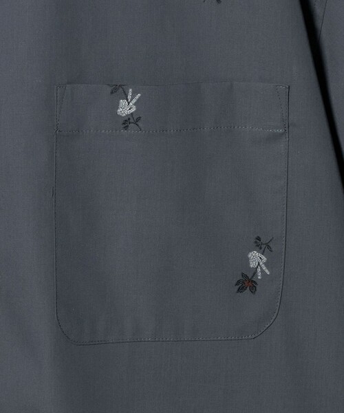 Jieda（ジエダ）の「＜JIEDA＞BONE FLOWER ショートスリーブ シャツ（シャツ/ブラウス・メンズ・ライトブルー/ダークグレー・1/2）」の9枚目の写真