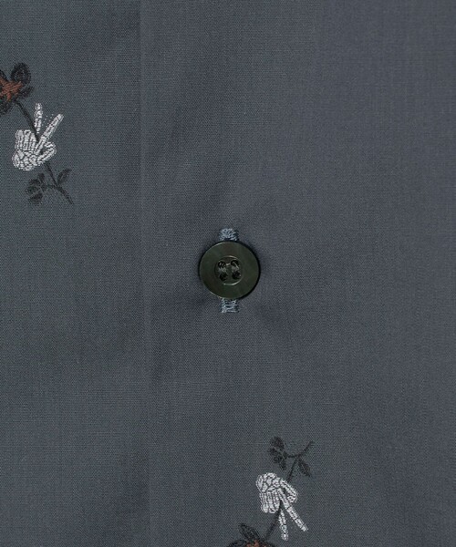 Jieda（ジエダ）の「＜JIEDA＞BONE FLOWER ショートスリーブ シャツ（シャツ/ブラウス・メンズ・ライトブルー/ダークグレー・1/2）」の8枚目の写真