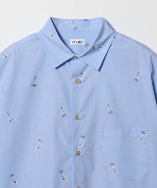 Jieda（ジエダ）の「＜JIEDA＞BONE FLOWER ショートスリーブ シャツ（シャツ/ブラウス・メンズ・ライトブルー/ダークグレー・1/2）」の6枚目の写真