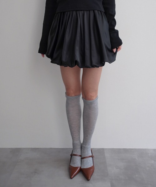 Rashik(ラシク)の「【Rashik】サテンライクパンプキンスカート(スカート・レディース・ホワイト/ブラック・M/S)」の10枚目の写真