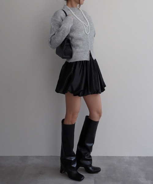 Rashik(ラシク)の「【Rashik】サテンライクパンプキンスカート(スカート・レディース・ホワイト/ブラック・M/S)」の15枚目の写真