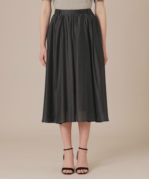 MACKINTOSH LONDON（マッキントッシュ ロンドン）の「シアーナイロンスカート（スカート・レディース・チャコールグレー/ベージュ・36/38）」の5枚目の写真