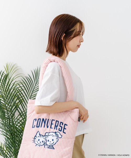 CONVERSE(コンバース)の「【CONVERSE/コンバース】【着るだけでコーディネートの主役に!】CONVERSE×OSAMUGOODS 天竺 BETTY サガラ刺繍Tシャツ キャラクター カジュアル レトロポップ ギフト(Tシャツ/カットソー・レディース・サックスブルー/ホワイト・LARGE/MEDIUM)」の14枚目の写真