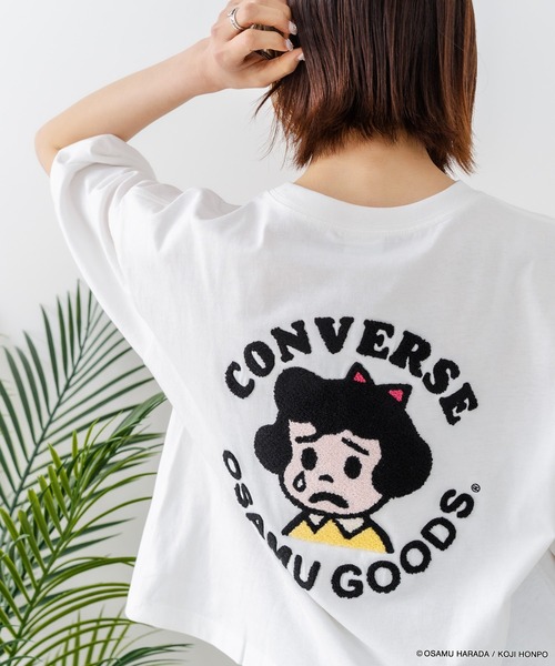 CONVERSE(コンバース)の「【CONVERSE/コンバース】【着るだけでコーディネートの主役に!】CONVERSE×OSAMUGOODS 天竺 BETTY サガラ刺繍Tシャツ キャラクター カジュアル レトロポップ ギフト(Tシャツ/カットソー・レディース・サックスブルー/ホワイト・LARGE/MEDIUM)」の21枚目の写真