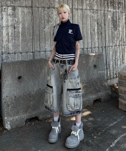 LMCの「WM GOTHIC FOOTBALL SHORT SLV ZIP-UP navy(Tシャツ/カットソー・レディース・その他・SMALL/MEDIUM)」の7枚目の写真