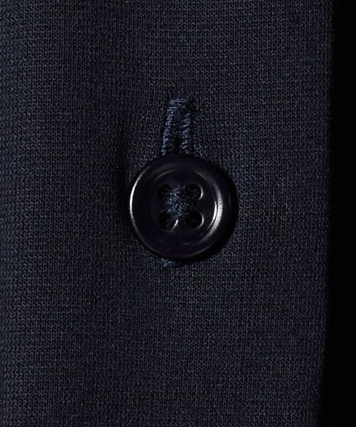 UNITED ARROWS(ユナイテッドアローズ)の「トリコット テントライン ポロシャツ(Tシャツ/カットソー・レディース・ネイビー/その他9/オフホワイト・FREE)」の7枚目の写真