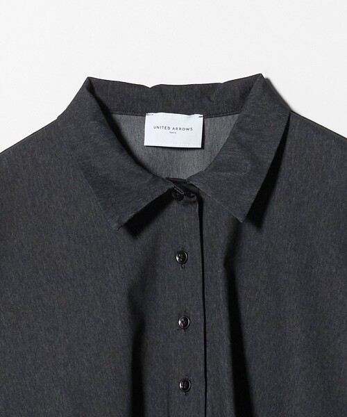 UNITED ARROWS(ユナイテッドアローズ)の「トリコット テントライン ポロシャツ(Tシャツ/カットソー・レディース・ネイビー/その他9/オフホワイト・FREE)」の9枚目の写真