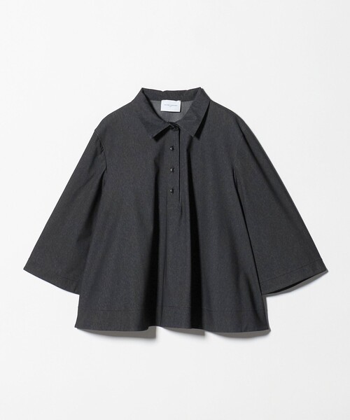 UNITED ARROWS(ユナイテッドアローズ)の「トリコット テントライン ポロシャツ(Tシャツ/カットソー・レディース・ネイビー/その他9/オフホワイト・FREE)」の18枚目の写真