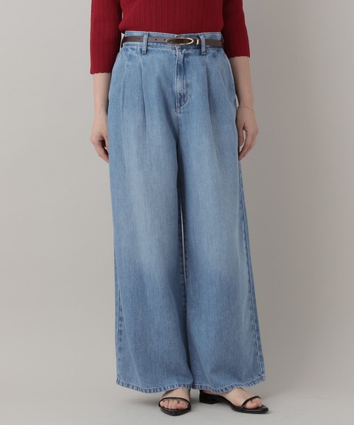 A part by（アパートバイ）の「テンセルデニムパンツ（デニムパンツ・レディース・ネイビー/ライトブルー・MEDIUM/SMALL）」の4枚目の写真