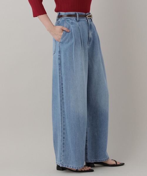 A part by（アパートバイ）の「テンセルデニムパンツ（デニムパンツ・レディース・ネイビー/ライトブルー・MEDIUM/SMALL）」の5枚目の写真