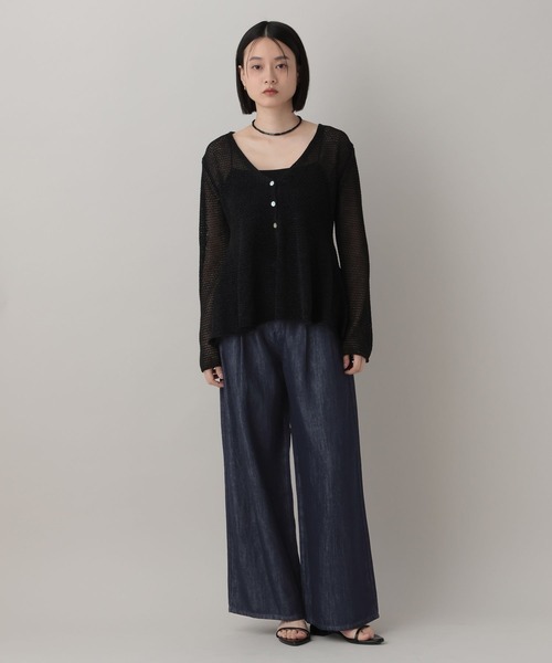 A part by（アパートバイ）の「テンセルデニムパンツ（デニムパンツ・レディース・ネイビー/ライトブルー・MEDIUM/SMALL）」の10枚目の写真