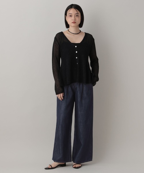 A part by（アパートバイ）の「テンセルデニムパンツ（デニムパンツ・レディース・ネイビー/ライトブルー・MEDIUM/SMALL）」の11枚目の写真