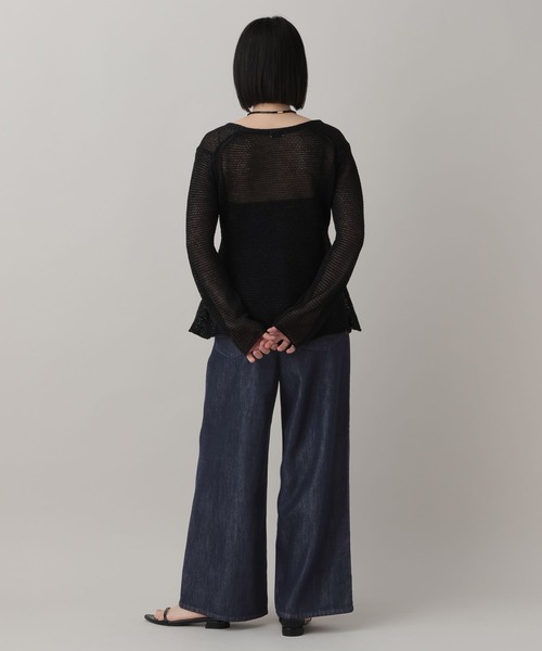 A part by（アパートバイ）の「テンセルデニムパンツ（デニムパンツ・レディース・ネイビー/ライトブルー・MEDIUM/SMALL）」の12枚目の写真