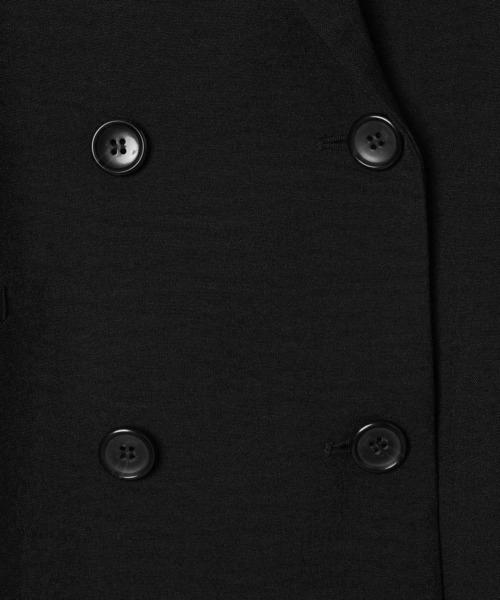 LEPSIM（レプシィム）の「《リネンライクドライシリーズ》ルーズ切り替え5分袖Wジャケット　639027（テーラードジャケット・レディース・ブラック/ライトベージュ/テラコッタ/カーキブラウン・FREE）」の11枚目の写真