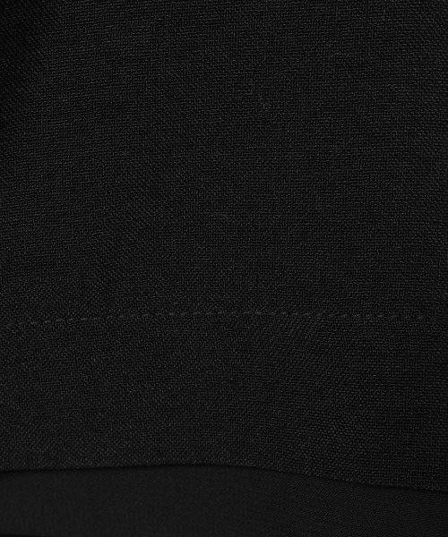 LEPSIM（レプシィム）の「《リネンライクドライシリーズ》ルーズ切り替え5分袖Wジャケット　639027（テーラードジャケット・レディース・ブラック/ライトベージュ/テラコッタ/カーキブラウン・FREE）」の12枚目の写真