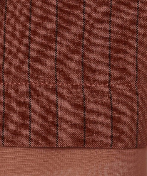 LEPSIM（レプシィム）の「《リネンライクドライシリーズ》ルーズ切り替え5分袖Wジャケット　639027（テーラードジャケット・レディース・ブラック/ライトベージュ/テラコッタ/カーキブラウン・FREE）」の13枚目の写真