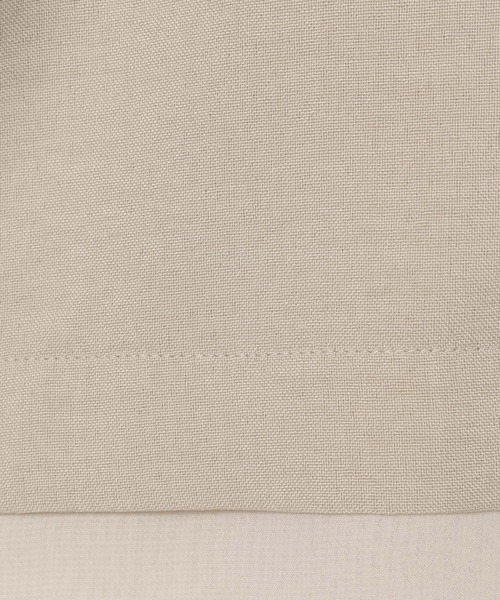 LEPSIM（レプシィム）の「《リネンライクドライシリーズ》ルーズ切り替え5分袖Wジャケット　639027（テーラードジャケット・レディース・ブラック/ライトベージュ/テラコッタ/カーキブラウン・FREE）」の15枚目の写真