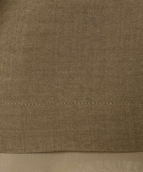 LEPSIM（レプシィム）の「《リネンライクドライシリーズ》ルーズ切り替え5分袖Wジャケット　639027（テーラードジャケット・レディース・ブラック/ライトベージュ/テラコッタ/カーキブラウン・FREE）」の17枚目の写真