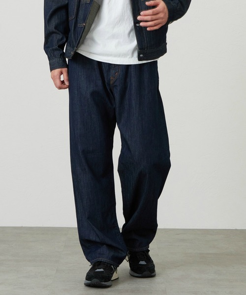 EDWIN(エドウィン)の「EDWIN エドウィン 505Z ライトオンス ワイドストレート デニムパンツ ジーンズ セットアップ対応 セルビッジ(デニムパンツ・メンズ・ライトインディゴブルー/インディゴブルー/ブルー・36/34/32/31/33/29/30)」の1枚目の写真