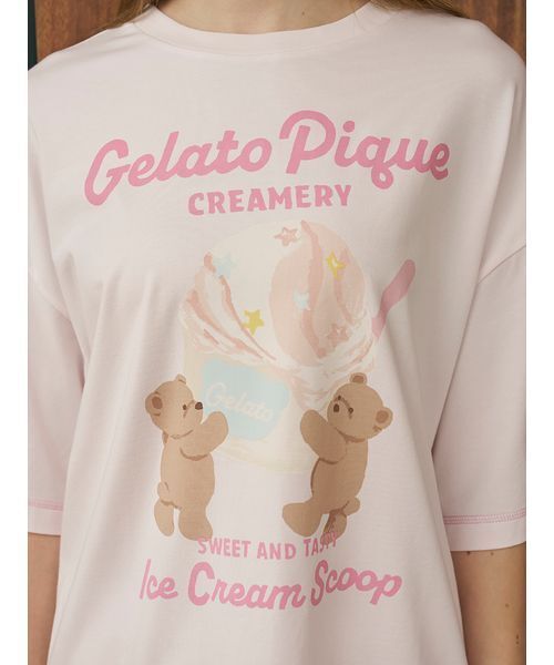 アイスクリームベアワンポイントTシャツ（ルームウェア/パジャマ
