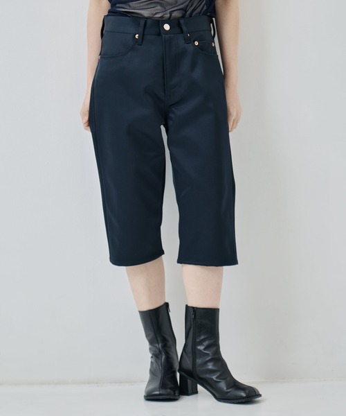 JANE SMITH/ジェーン・スミス]ACETATE SATIN 5 POCKET CAPRI PANTS