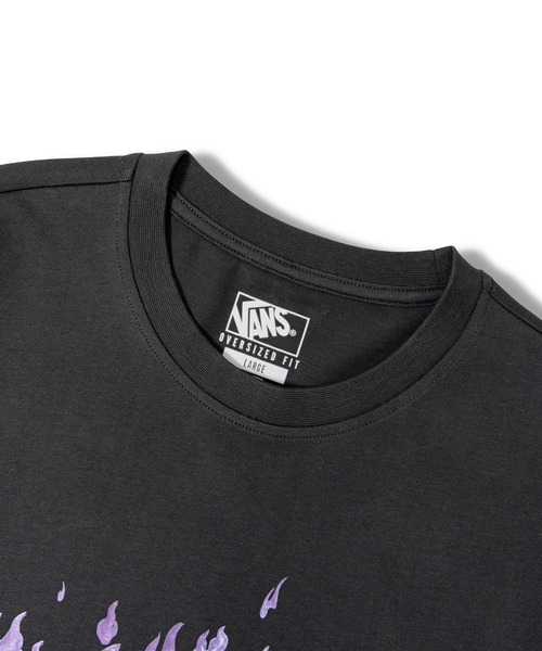 VANS(バンズ)の「VANS-BURNING SS TEE(Tシャツ/カットソー・メンズ・ブラック・L/M)」の3枚目の写真