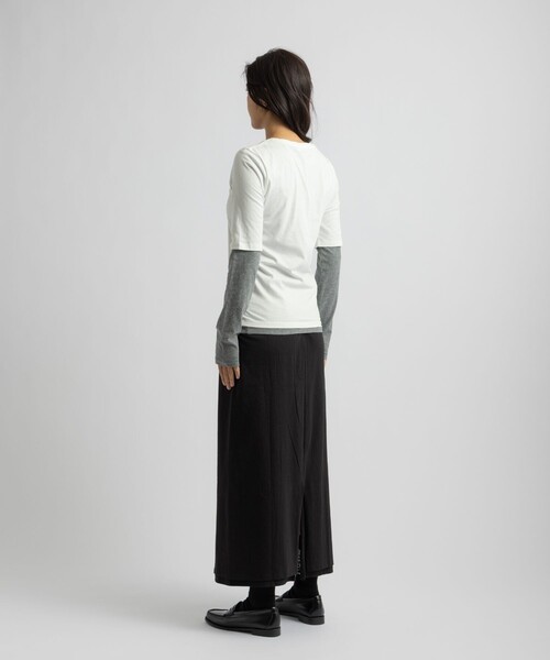 Saturdays NYC(サタデーズ ニューヨークシティ )の「Drewe Multi Layer Top(Tシャツ/カットソー・レディース・グレー/ダークブラウン/ブラック・S/M/L)」の13枚目の写真